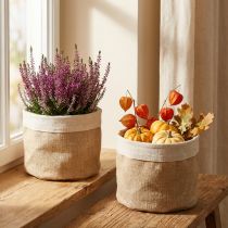 položky Květináč Juta Košík na Utensilo Natural Ø21cm V19cm 3ks
