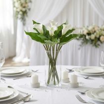 položky Calla Lily Kalla umělé květiny Bílé exotické květiny 34cm