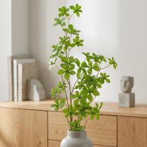 položky Umělá větvička Schefflery, elegantní rostlinná dekorace do obytných prostor, 95 cm
