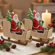 položky Deco sáňky s Mikulášem vánoční sáňky 10cm 2ks