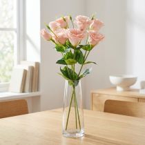 položky Umělé květiny Eustoma Lisianthus růžová 52cm 5 ks