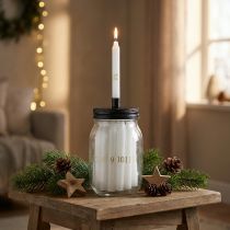 položky Svícen na skle s 24 svíčkami Adventní kalendář V14,5cm