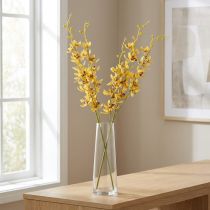 položky Umělá orchidej Cymbidium jako květinový stonek pro elegantní dekoraci, 95 cm, 2 kusy