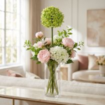 položky Okrasná cibule Allium, hedvábný květ, umělá kulička pórek zelený Ø20cm L72cm