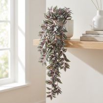 položky Zebra Herb Umělá závěsná rostlina Tradescantia 90cm