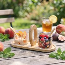 položky Letní dekorace na stůl s motivem broskví a tapas set, 23×9×10,5 cm