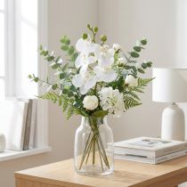 položky Bílá umělá orchidej Phalaenopsis Real Touch 32cm