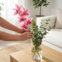 položky Cymbidium orchidej umělá 5 květů růžová 65cm