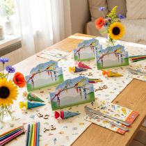 položky Stolní dekorace školní zápis, kartičky školní start dekorace 6×9cm 6ks