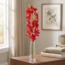 položky Orchidej Cymbidium červená 78cm