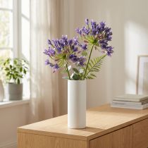 položky Agapanthus African Lily Umělé květiny Fialová L75cm 2ks