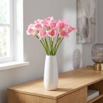 položky Calla dekorativní květina růžová 57cm 12ks