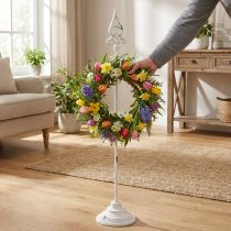 položky Stojan na věnec bílý shabby chic 1 háček V76 cm