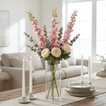 položky Delphinium delphinium umělé růžové 82cm 3ks