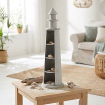 položky Lighthouse Shabby Chic krémová letní dekorace Námořní Ø14,5cm H51cm