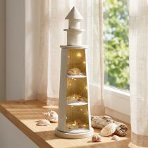 položky Lighthouse Shabby Chic Cream Maritime Deco Ø13cm H41,5cm