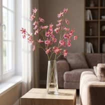 položky Oncidium Umělá dekorace Orchideje růžová fialová 93cm 2ks