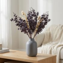 položky Umělé eukalyptové ozdobné větve Eukalyptus fialový 38cm 3ks