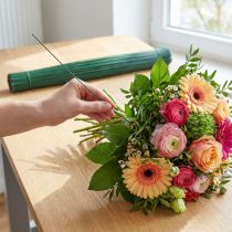 položky Gerbera drát zásuvný drát květinářství zelený 0,6/300mm 1kg