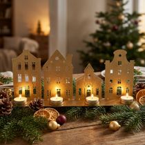 položky Svícen Vánoční osvětlení Deco Houses Gold 52×12cm