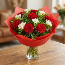 položky Manžetový papír Flower Hedvábný hedvábný papír červený 37,5cm 100m