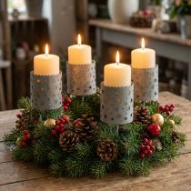 položky Svícen na nalepení adventního věnce Ø6,5cm V14cm 4 ks