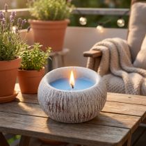 položky Citronella Candle Blue Keramická mísa Vintage Balcony V8cm