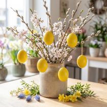 položky Velikonoční vajíčka žlutá vyfouknutá vajíčka slepičí vajíčko 5,5cm 10 ks