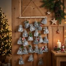položky Adventní kalendář na vyplnění adventního dekoračního sáčku H110cm