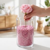 položky Dekorační granule růžové dekorační kameny 2mm - 3mm 2kg