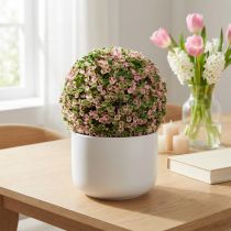 položky Ozdobná koule růžová zelená koule umělá květina Ø18cm 1 ks