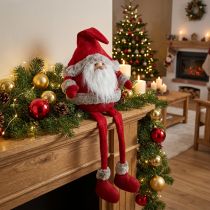 položky Santa Claus okrajová stolička ozdobná figurka Vánoce 28×22×88cm