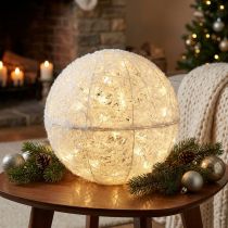 položky Deco Ball Wire Ball Deco Ball White dvě poloviny Ø40cm
