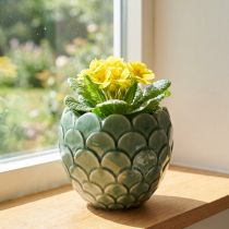 položky Keramický květináč Vintage Green Crackle Glaze Ø13cm H11cm