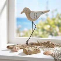 položky Mořská dekorace, deko racek ze dřeva, shabby chic, modrobílá V32cm