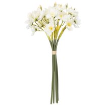 položky Větvička narcisu pro sezónní svatební aranžmá, krásná, 33 cm, 6 kusů