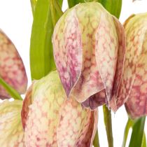položky Umělý květ fritilárie, jemná dekorace do obývacích prostor, 60 cm, 3 kusy