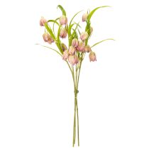 položky Umělý květ fritilárie, jemná dekorace do obývacích prostor, 60 cm, 3 kusy