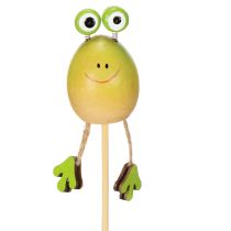 položky Zahradní kolíky ve tvaru žab pro zdobení květináčů na jaře nebo v létě, 34 cm, 6 kusů