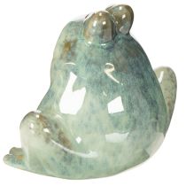 položky Keramická dekorativní figurka žáby, detailní design, okouzlující nápad na dárek, 13 cm