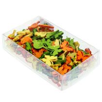 položky Ozdobná dřevěná dekorace ptáček a motýlek barevná 2cm 144 ks