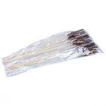 položky Jarní dekorace květinové špunty dřevěná dekorace ptáček 8×6cm 12 ks