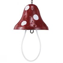 položky Krmná stanice kovová muchomůrka k zavěšení červená bílá 25,5cm