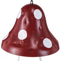 položky Krmná stanice kovová muchomůrka k zavěšení červená bílá 25,5cm