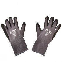 položky Zahradnické rukavice velikost 8 EN 2121X šedá černá modrá nylon