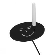 položky Štítky na rostliny, dřevěné zahradní kolíky, černé, 19 cm, 12 kusů - zahradní kolíky, bylinkové kolíky