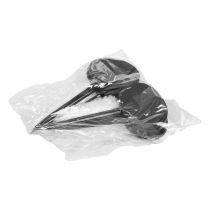 položky Štítky na rostliny, dřevěné zahradní kolíky, černé, 19 cm, 12 kusů - zahradní kolíky, bylinkové kolíky