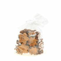 položky Vánoční ozdobné sušenky ve tvaru hvězdy, 24 kusů, slavnostní dekorace na stůl sušenky ve tvaru hvězdy, vzhled moučkového cukru, ozdobné hvězdičky z polyresinu cca 6 cm