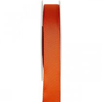 položky Dárková a dekorační stuha Oranžová hedvábná stuha 25mm 50m