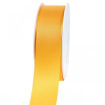 položky Dárková stuha dekorační stuha oranžová hedvábná stuha 40mm 50m